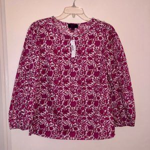 J Crew Liberty Sambourne Floral Top Small NWT